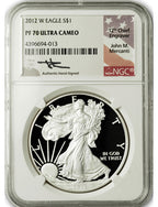 2012-W Silver Eagle NGC PF70 UCAM John Mercanti Signed