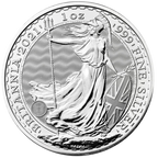 2021 1 oz Silver Britannia Great Britain
