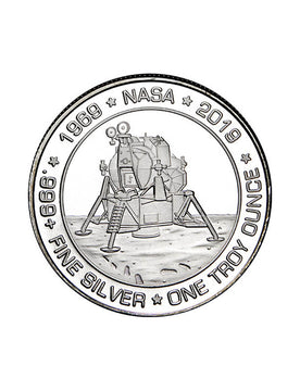 1 oz SilverTowne Apollo 11 Silver Round