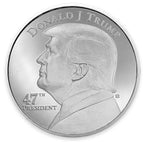 Donald J. Trump 47th President Silver Round BU
