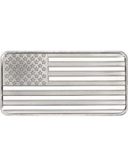 1 oz SilverTowne American Flag Silver Bar