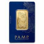 1 oz Gold PAMP Suisse Lady Fortuna Bar Veriscan® w/Assay