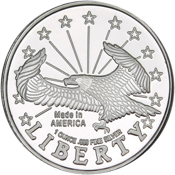 1 oz SilverTowne Liberty Eagle Silver Round