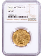 Random Date 1907-1933 Indian $10 Gold Eagle NGC MS62