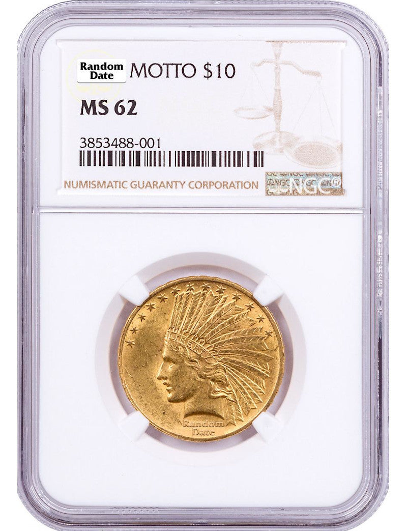 Random Date 1907-1933 Indian $10 Gold Eagle NGC MS62
