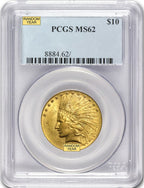 Random Date 1907-1933 Indian $10 Gold Eagle PCGS MS62
