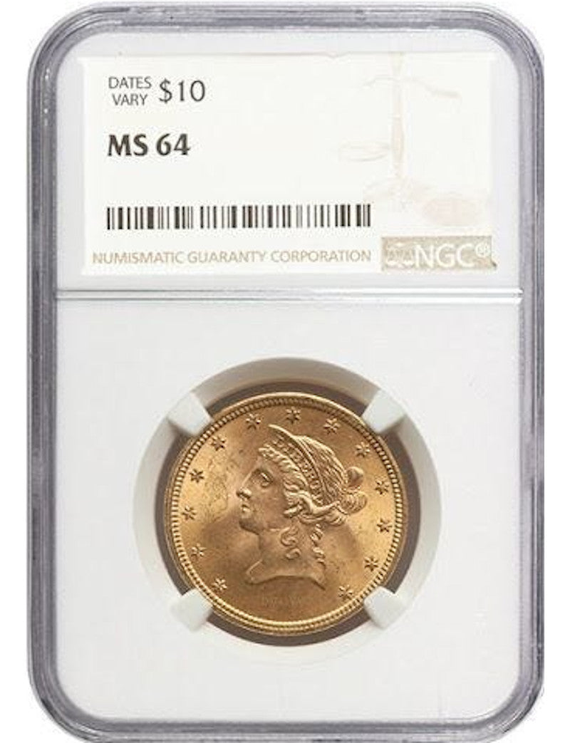 Random Date 1887-1907 Liberty $10 Gold Eagle NGC MS64