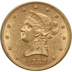 Pre-33 $10 Liberty Gold Eagle Coin AU Grade