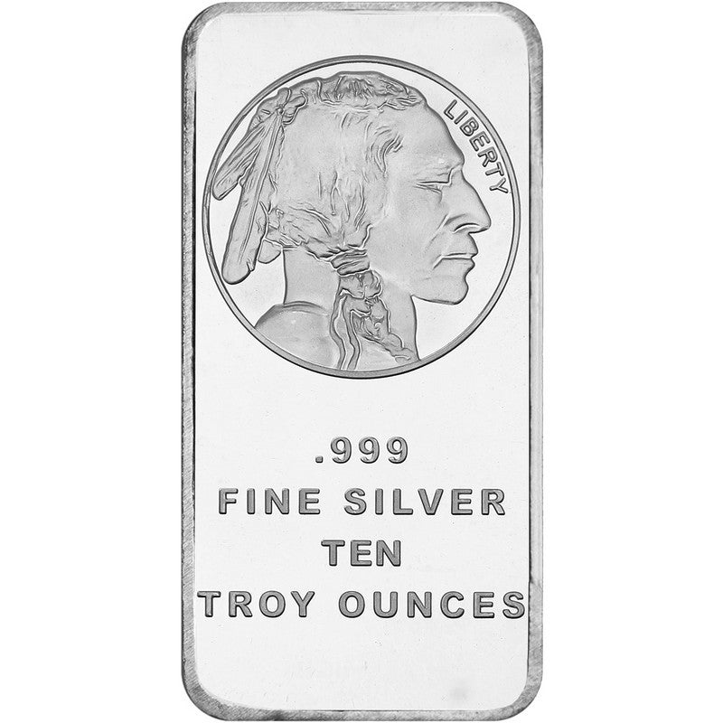 10 oz SilverTowne Buffalo Silver Bar