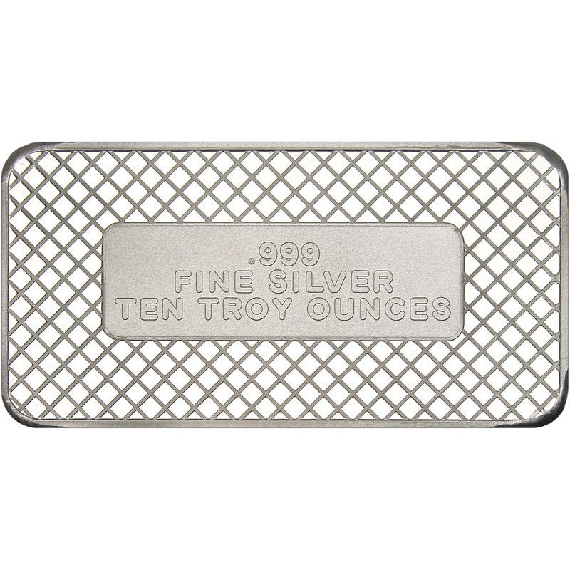 10 oz SilverTowne American Flag Silver Bar