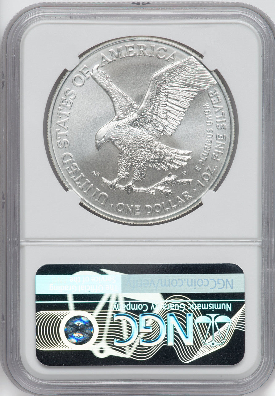 2021 Silver Eagle Type 2 At Dusk & Dawn 35th Anniversary 10th NGC MS69 Michael Gaudioso Signed