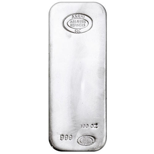 100 oz Silver Bar .999  Good Delivery