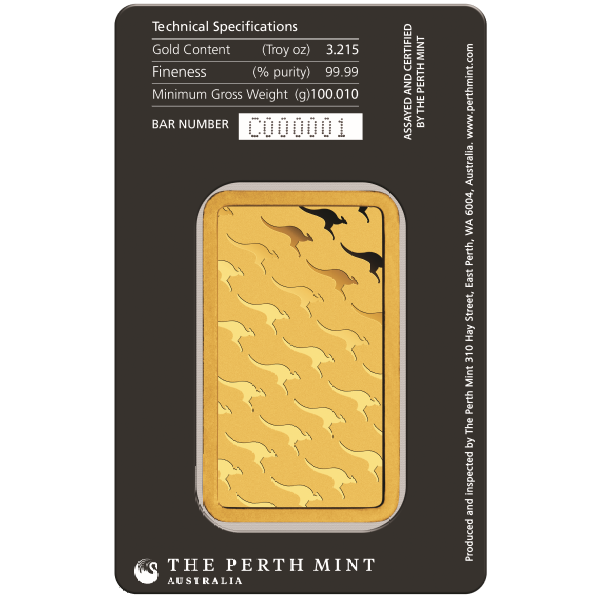 100 GRAM GOLD BAR PERTH