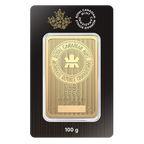 100 Gram Gold Bar Royal Canadian Mint