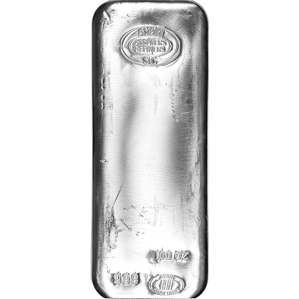 100 oz Asahi Silver Bar (New)
