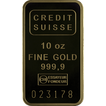 10 OZ GOLD BAR CREDIT SUISSE
