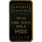 10 OZ GOLD BAR CREDIT SUISSE