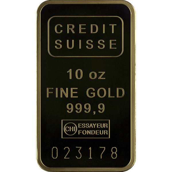 10 OZ GOLD BAR CREDIT SUISSE