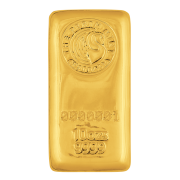 10 oz Perth Mint Cast Gold Bar 9999