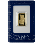 10 Gram Pamp Suisse Lady Fortuna Veriscan®  Gold Bar w/ Assay