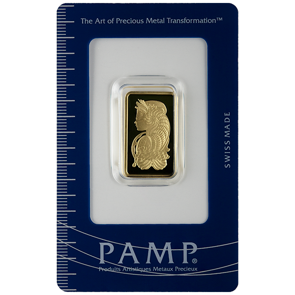 10 Gram Pamp Suisse Lady Fortuna Veriscan®  Gold Bar w/ Assay