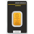 10 Gram Gold Bar Argor-Heraeus New w/Assay
