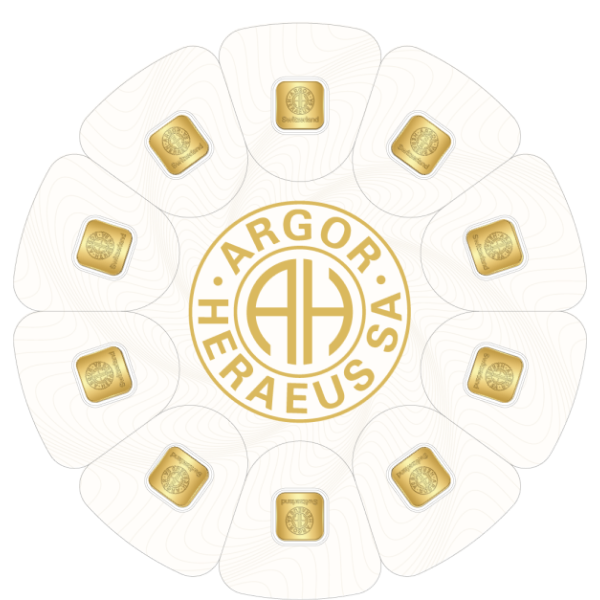 10 GRAM GOLD BAR ARGOR-HERAEUS GOLDSEED
