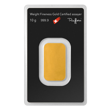 10 Gram Gold Bar Argor-Heraeus New w/Assay