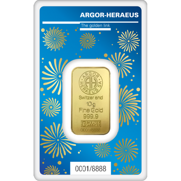 10 GRAM GOLD BAR ARGOR-HERAEUS LUNAR YEAR OF THE RABBIT 2023