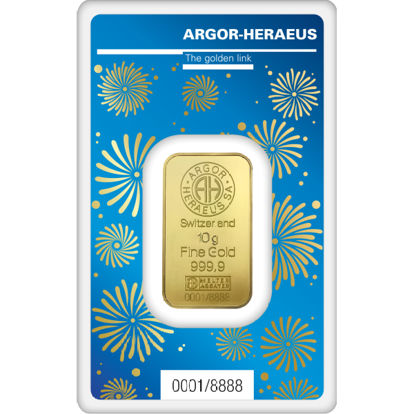 10 GRAM GOLD BAR ARGOR-HERAEUS LUNAR YEAR OF THE RABBIT 2023