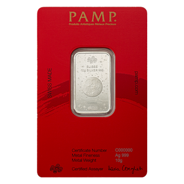 10 GRAM SILVER BAR PAMP LUNAR HORSE 2026