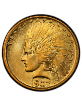 Random Date 1907-1933 Indian $10 Gold Eagle Coin AU