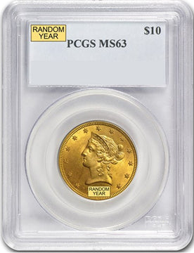 Random Date 1887-1907 Liberty $10 Gold Eagle PCGS MS63