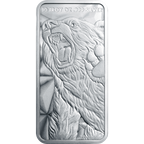 10 OZ SILVER BAR BULL AND BEAR GOLDEN STATE MINT