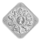 Royal Mint Queen's Beast Completer 10 oz Silver Bar