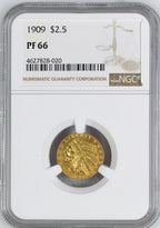 1909 $2.5 Indian Quarter Eagle NGC PR66