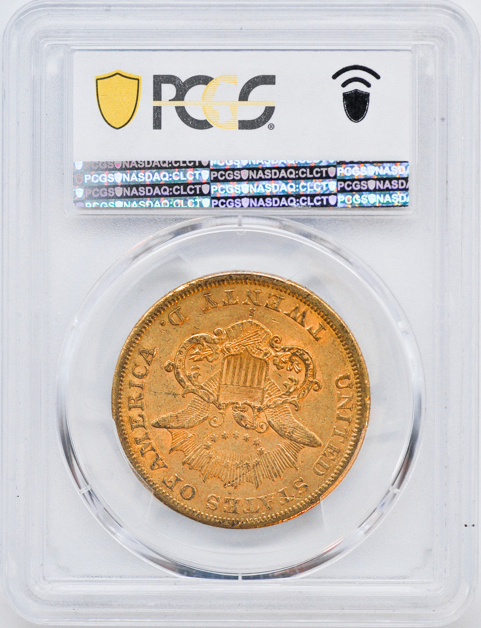 1866-S $20 Liberty Double Eagle PCGS AU58 (142467)