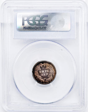 1860 Liberty Seated Dime PCGS PR67+CAM