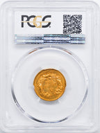 1856-S $3 Three Dollar Gold Coin PCGS MS62