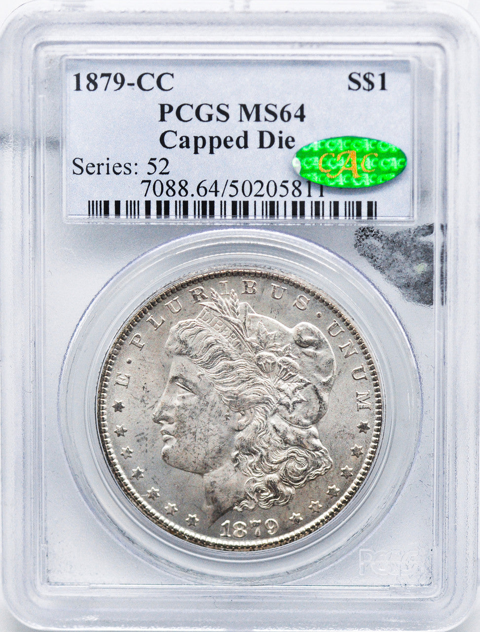 1879-CC Morgan Silver Dollars PCGS MS64