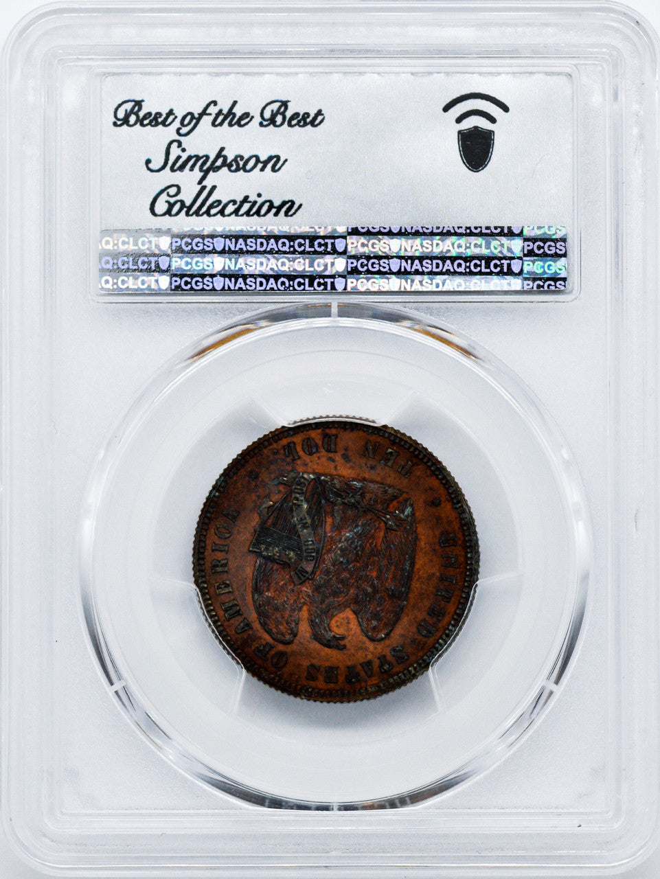 1872 $10 Liberty Gold Eagle PCGS PR64BN