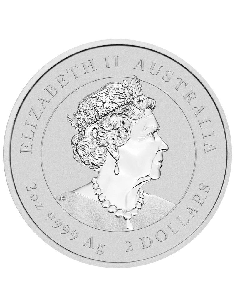 2023 2 oz Silver Lunar Year of The Rabbit BU Perth Mint Australia In Cap