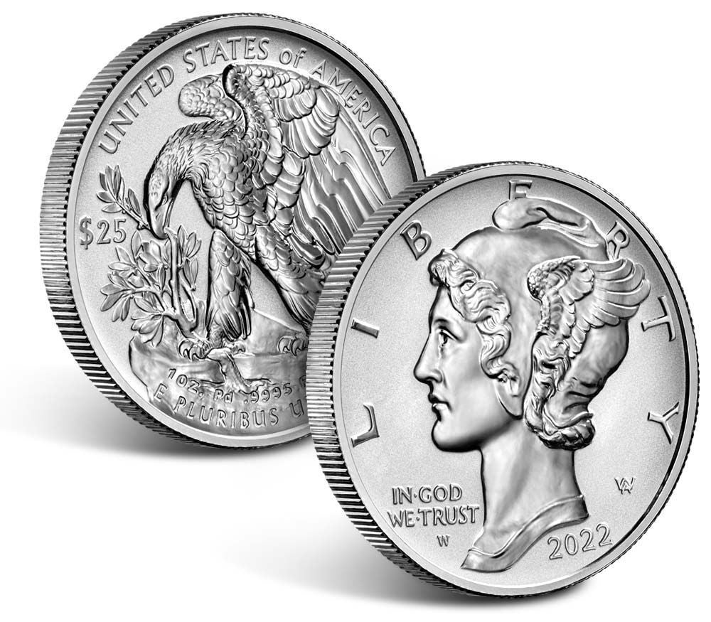 2022-W Palladium Reverse Proof First Strike PCGS PR70
