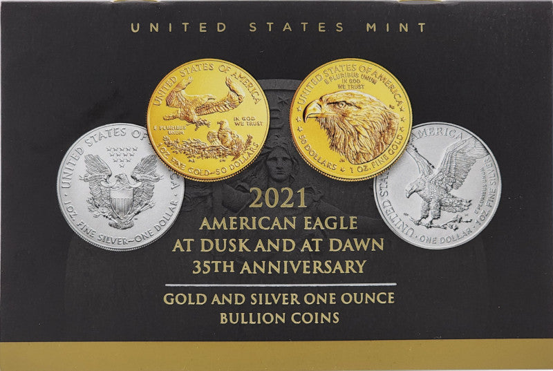 2021 American Silver Eagle Type 1 At Dusk & Dawn 35th Anniversary 377th PCGS MS70