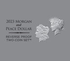 2023-S Morgan Peace Dollar 2-Coin Reverse Proof Set Coin Label FS PCGS PR70