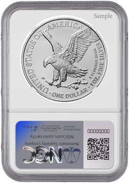 2024 American Silver Eagle FDI NYC Label NGC MS70