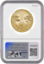 2024 W G$100 Liberty & Britannia High Relief Gold Coin ER Flag NGC PF70 Ultra Cameo