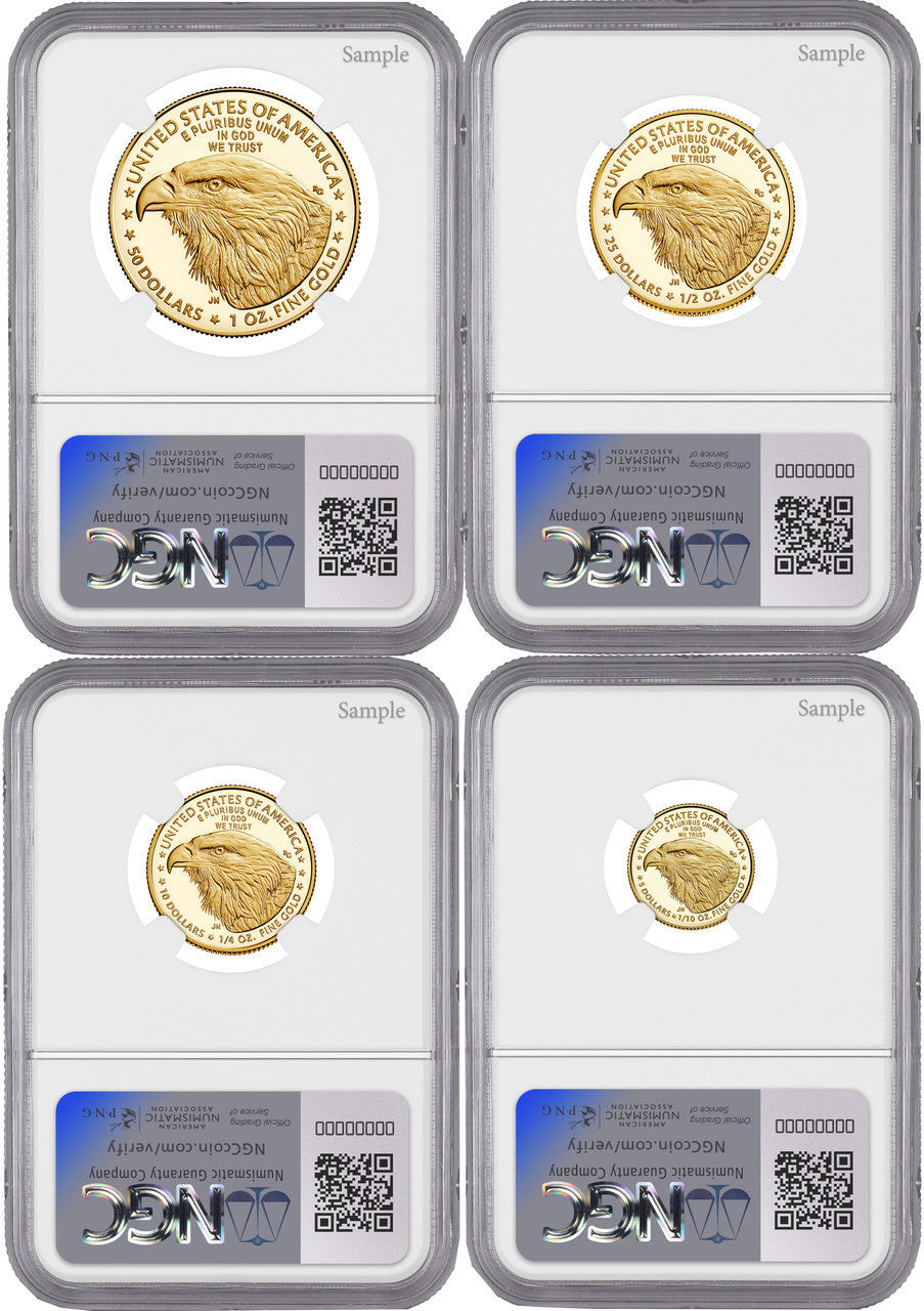 2024 W Gold Eagle 4-Coin Set ER NGC PF70 Ultra Cameo