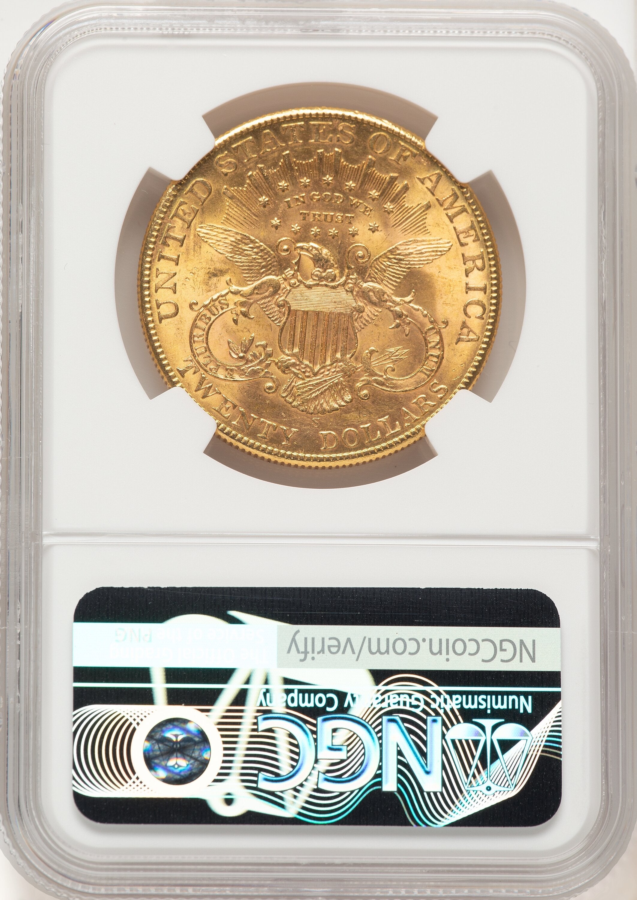 1905-S $20 Liberty Double Eagle NGC MS62