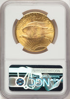 1926 $20 Tripled Die Obverse FS-101 Saint-Gaudens Double Eagle NGC MS65